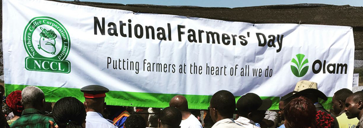 Celebrating National Farmers’ Day in Zambia by hosting an agricultural fair, Olam. 